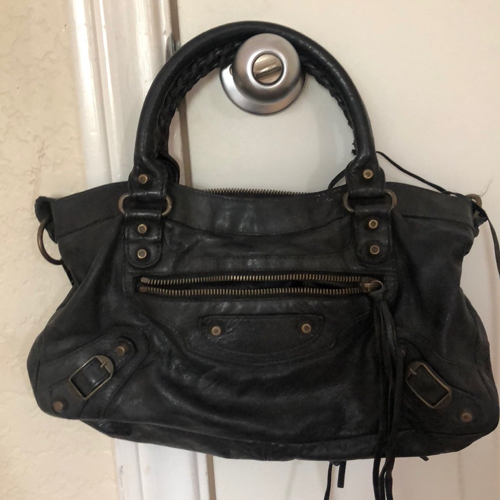 Balenciaga motorcycle purse